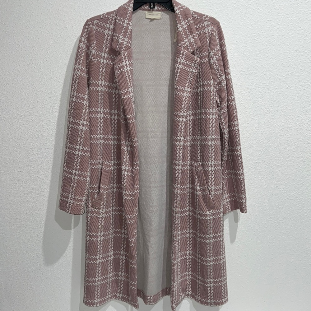 141. Melloday Jacket Plaid Pink
